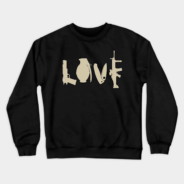 gun firearms love Crewneck Sweatshirt by YEBYEMYETOZEN